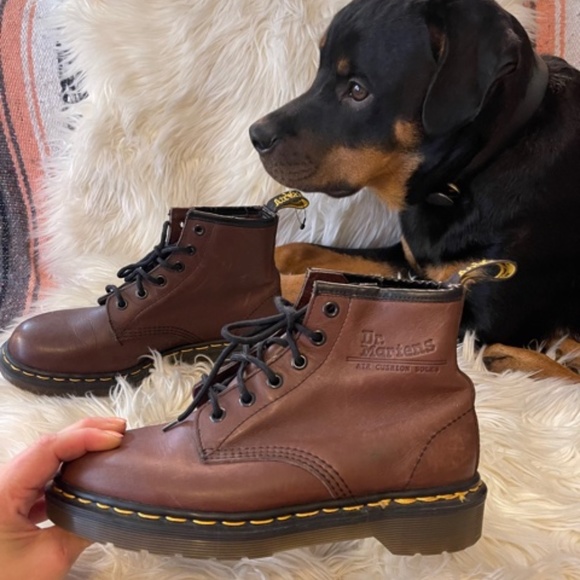 Dr Martens • 12-Eye Boots • Brown • 7 • Dog not included! - Picture 1 of 11